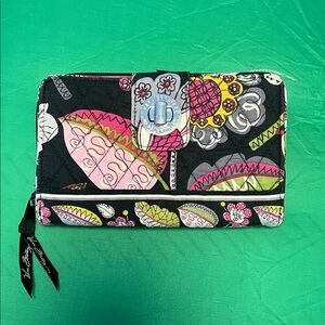 Vera Bradley Black and Pink Floral Wallet